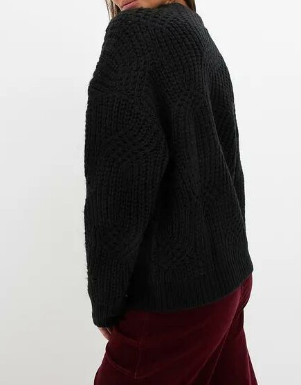 SWETER DZIANINOWY DAMSKI