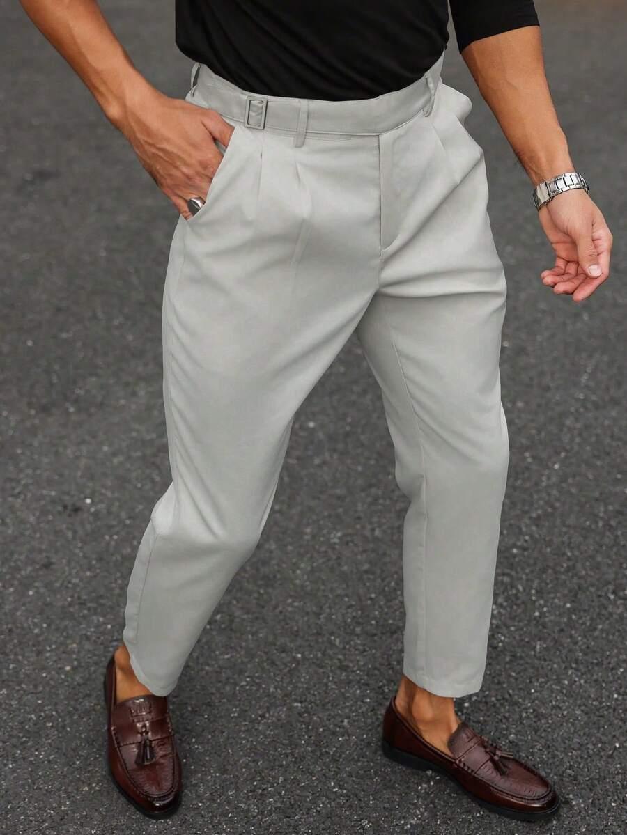 szare spodnie casual 