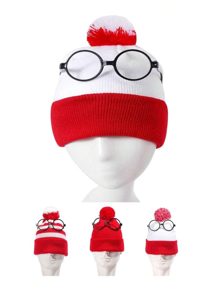czapka zimowa okulary