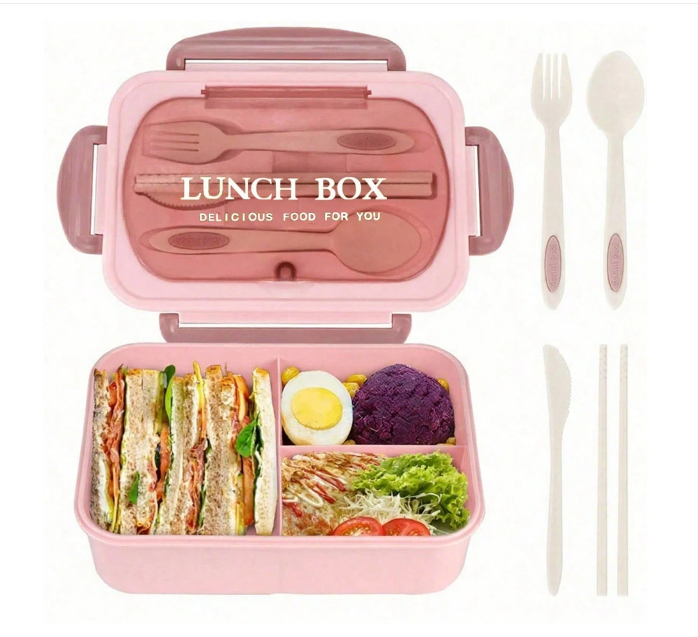 różowy lunch box