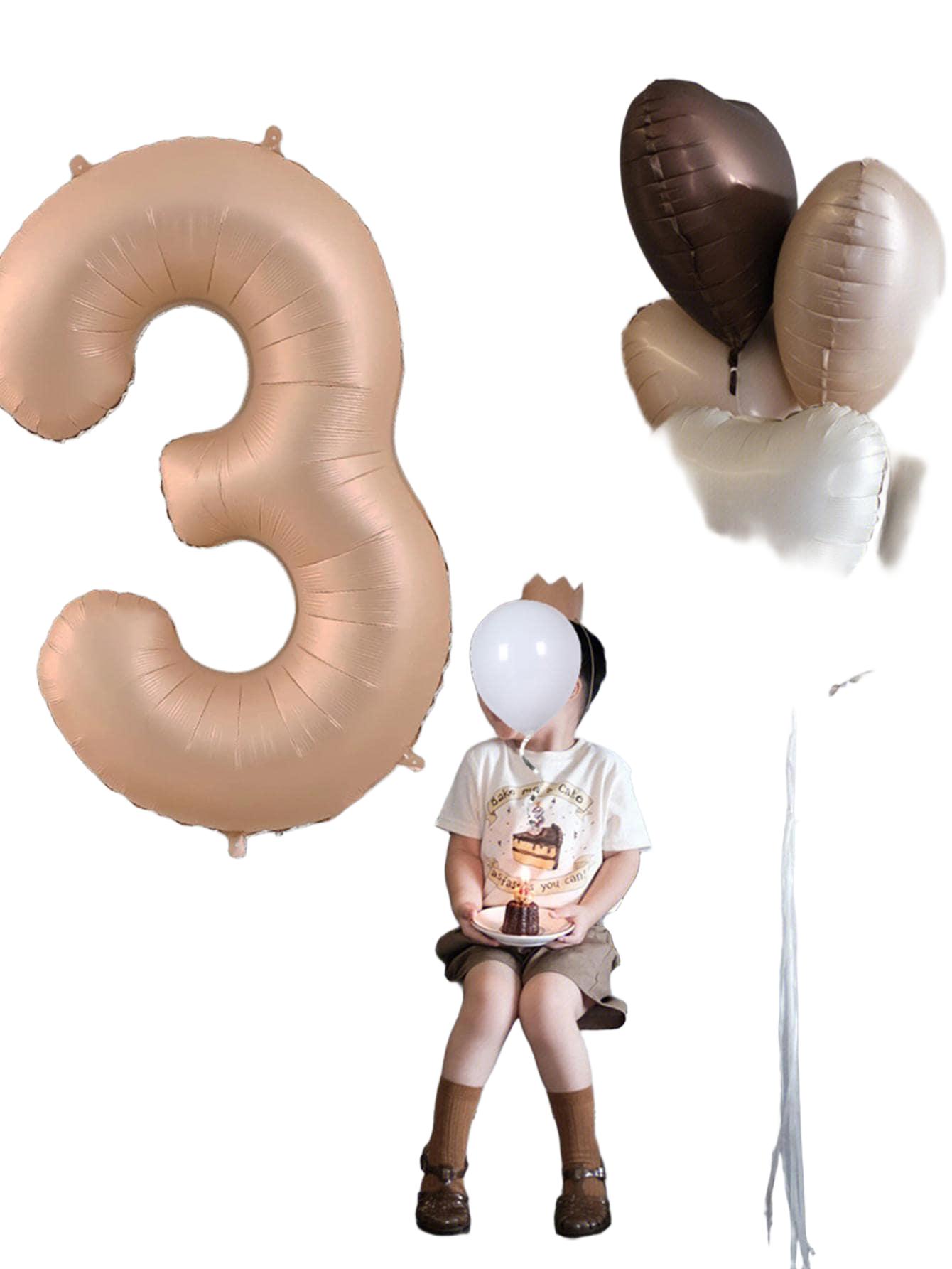 zestaw balonów liczba "0" 6-pack