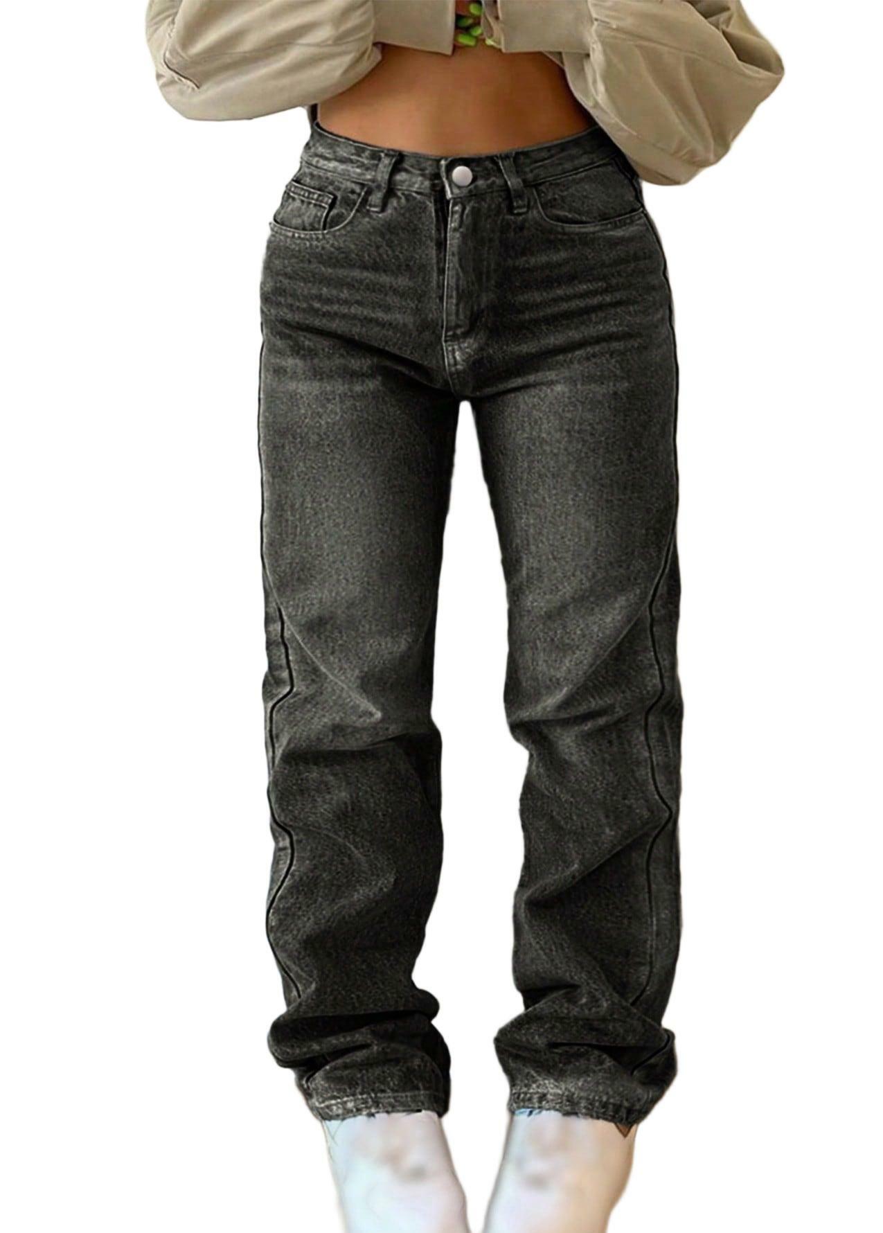 CZARNE SPODNIE JEANS 