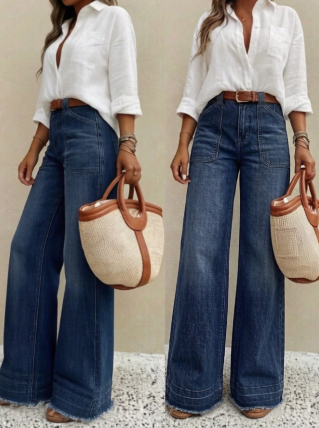 NIEBIESKIE SPODNIE JEANS