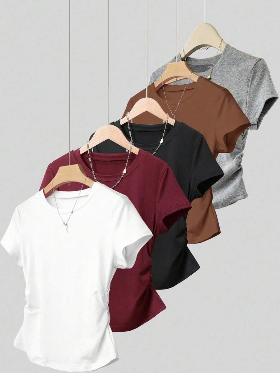bluzka z krótkim rękawem 5-pack 
