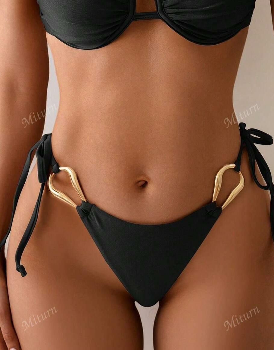 CZARNY dół od bikini