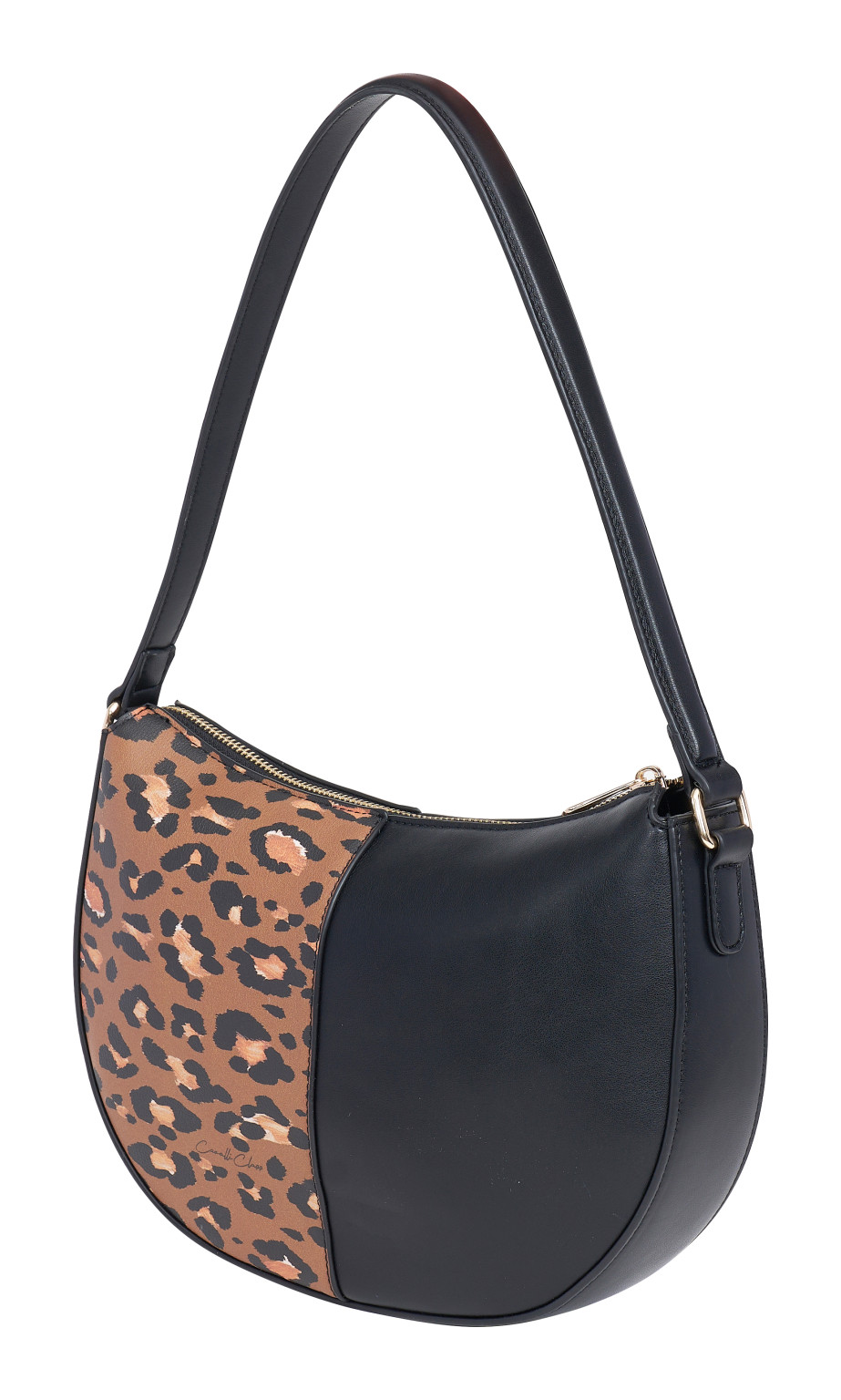 torebka kontrast animal print logo