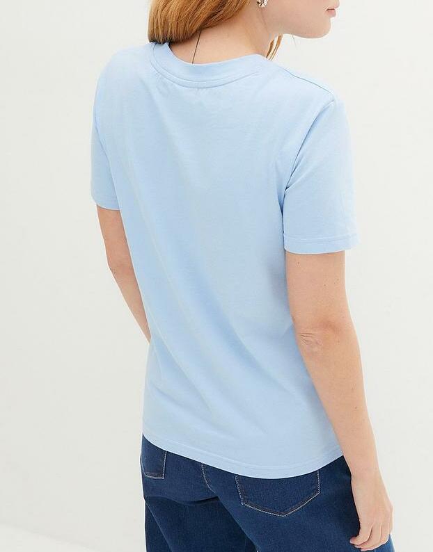 BAWEŁNIANY T-SHIRT DAMSKI Z NADRUKIEM 