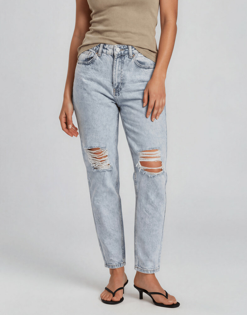 spodnie jeans dziury