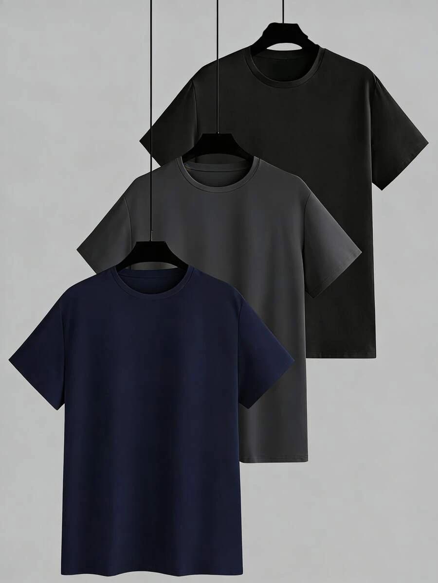 t-shirt Z KRÓTKIM RĘKAWEM 3-pack