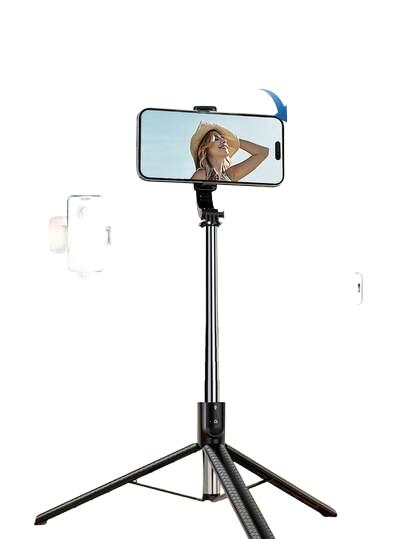 CZARNY SELFIE STICK Z UCHWYTEM