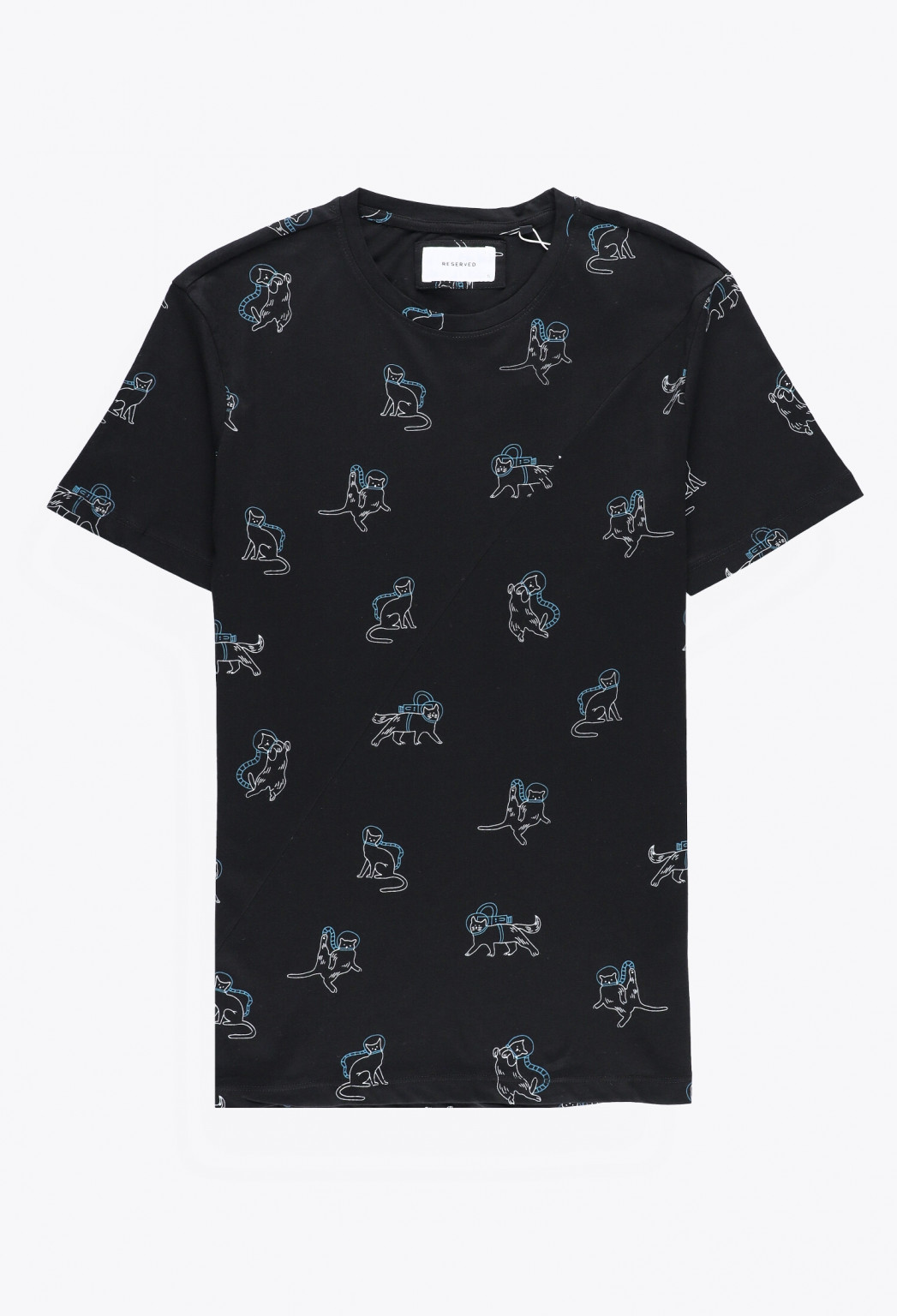 T-SHIRT NADRUK KOT