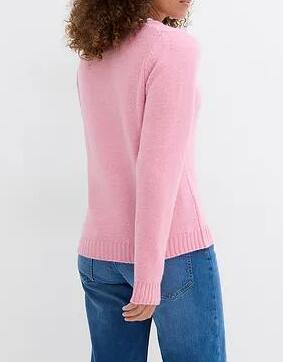 SWETER Z KORONKOWĄ WSTAWKĄ