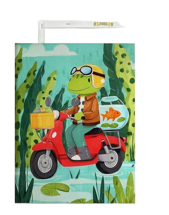 plakat bez ramy żaba 