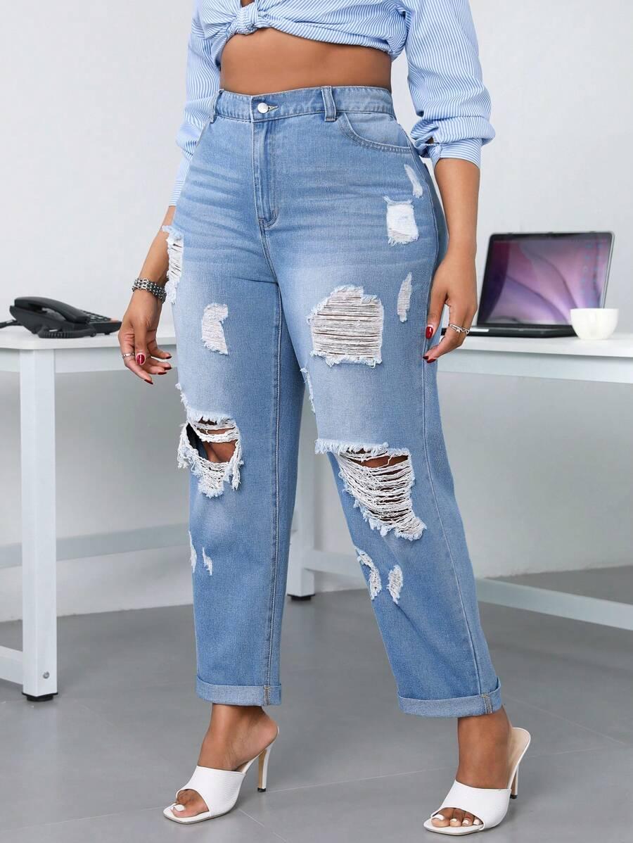 SPODNIE JEANS WYSOKI STAN