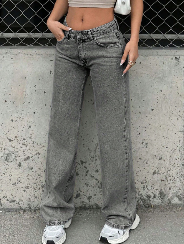 SPODNIE JEANS WYSOKI STAN