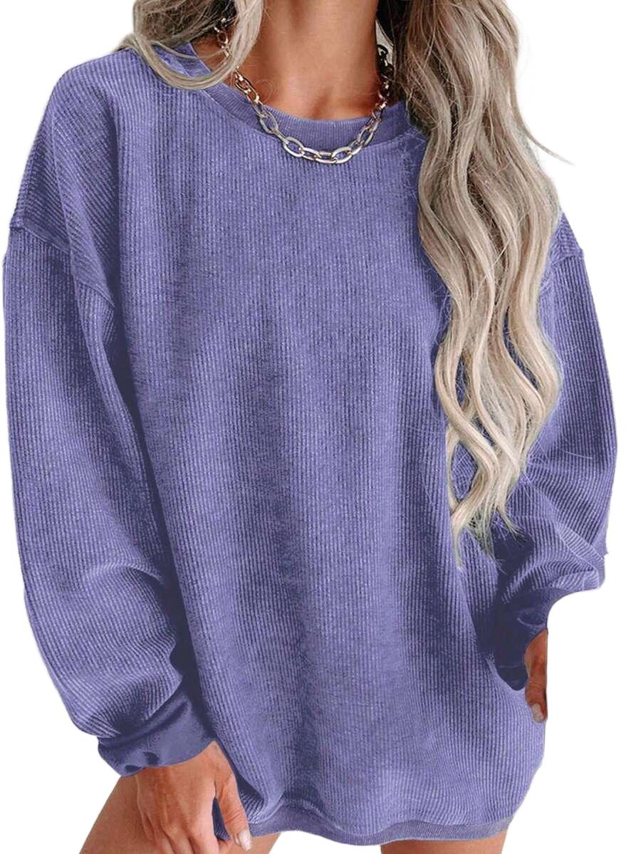 BLUZA W PRĄZKI BEZ KAPTURA
