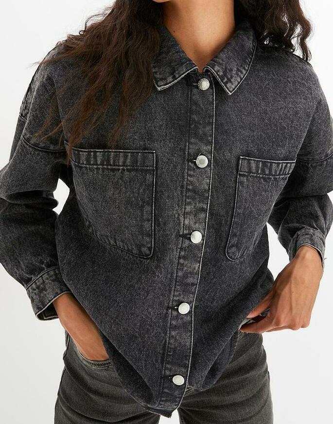 JEANSOWA KOSZULA OVERSIZE 