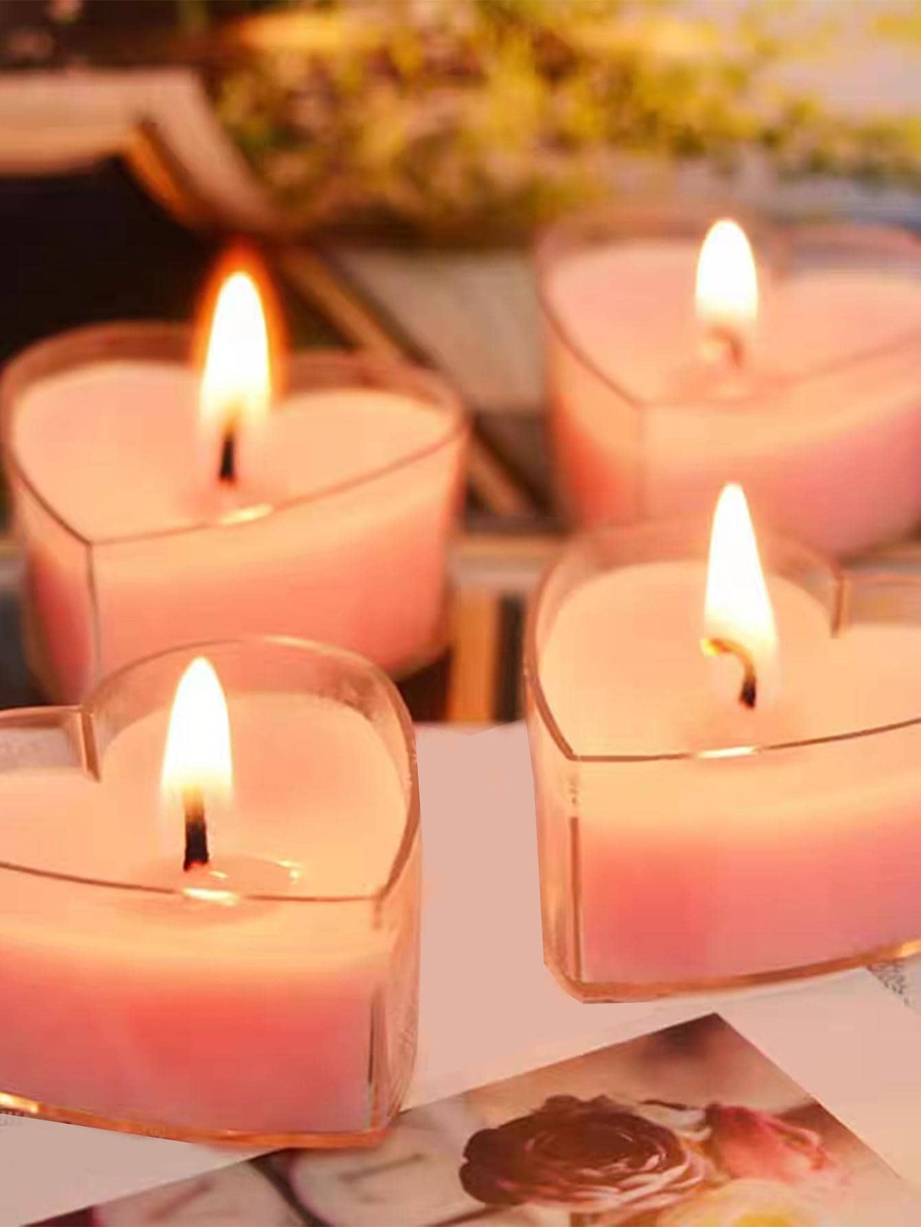 świeczki tealight w kształcie serca 9-pack