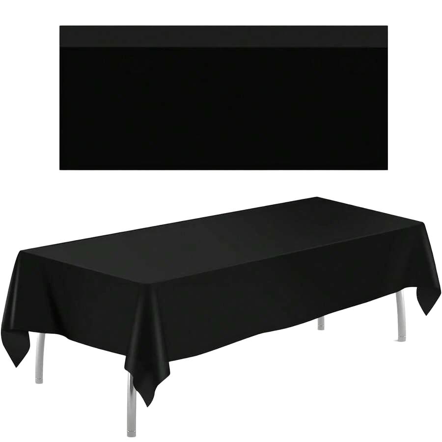 czarny obrus jednorazowy 4-pack