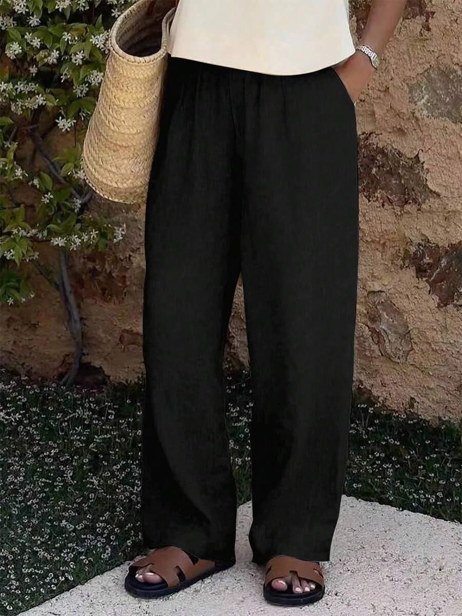 CZARNE SPODNIE CASUAL