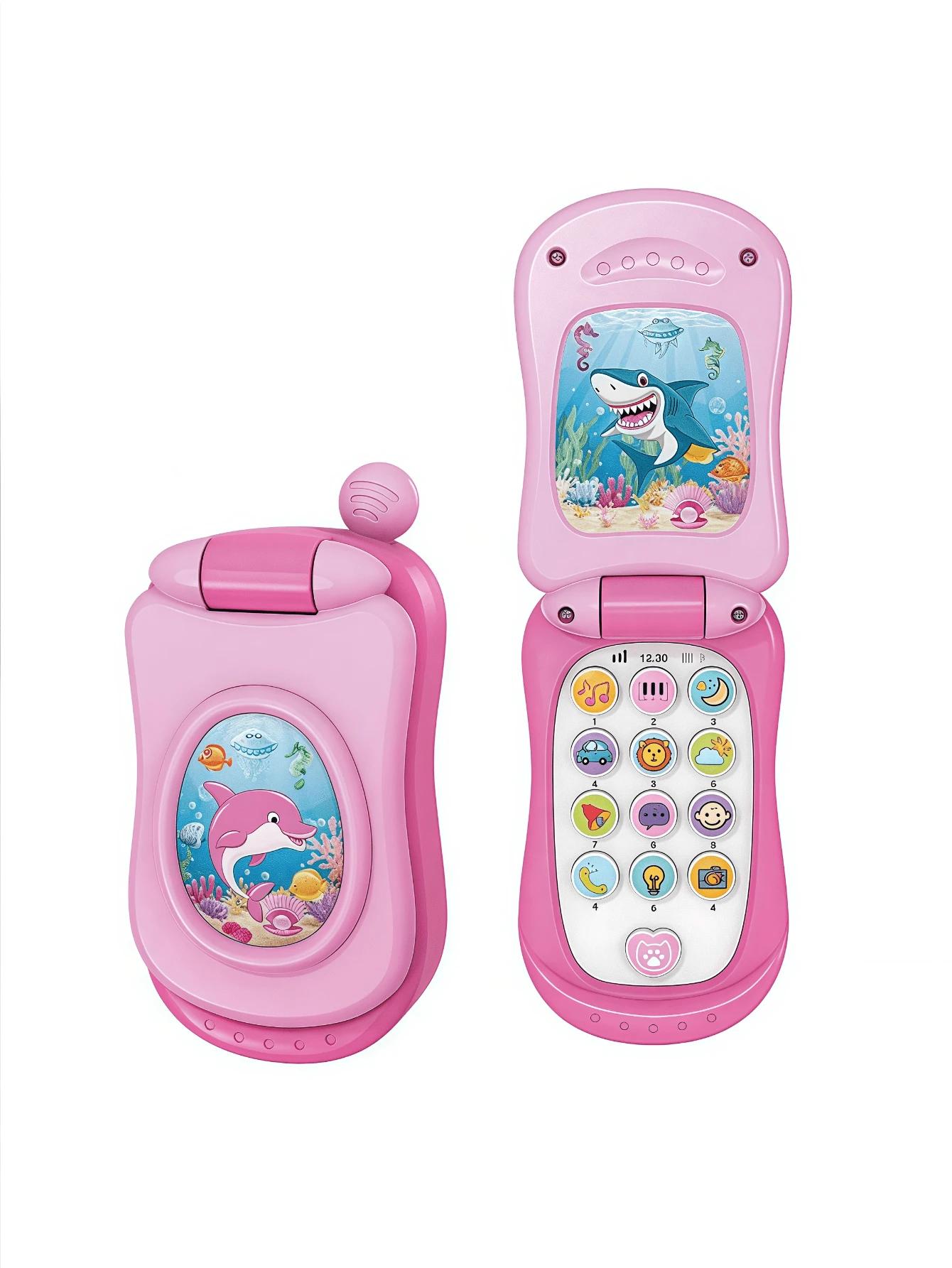 RÓŻOWY TELEFON ZABAWKA