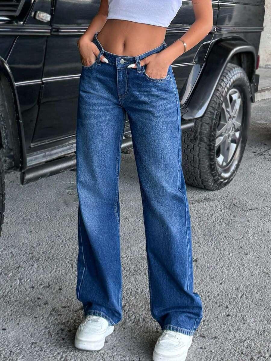 NIEBIESKIE SPODNIE JEANS