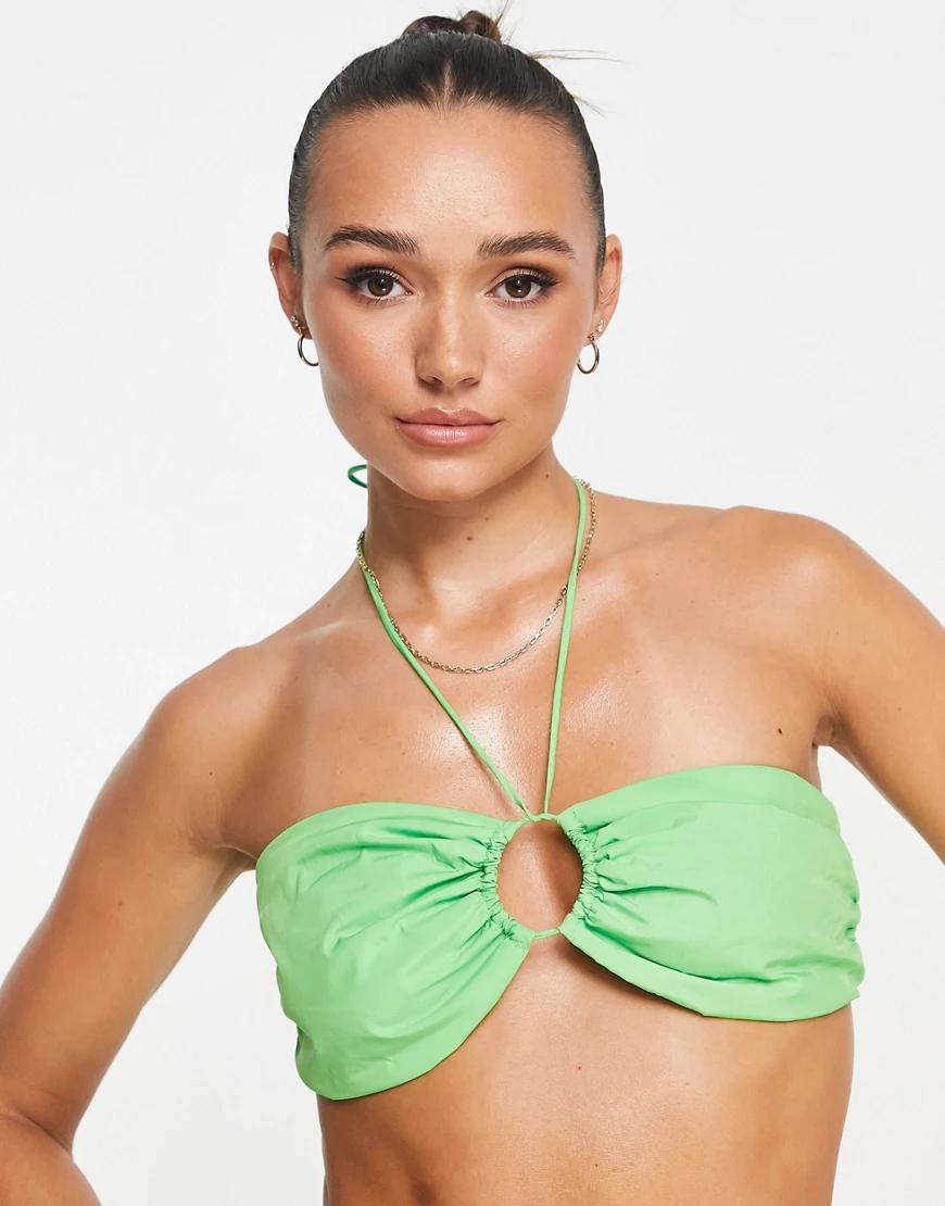 ZIELONA GÓRA OD BIKINI MARSZCZENIE WIĄZANIE NA SZYI