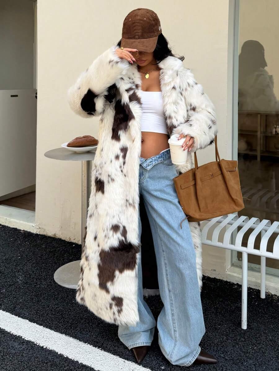 SZTUCZNE FUTRO ANIMAL PRINT