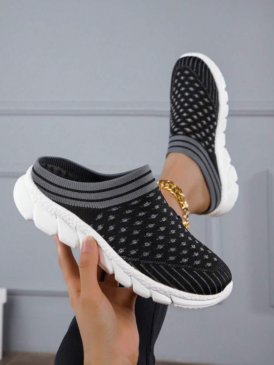 czarne buty print