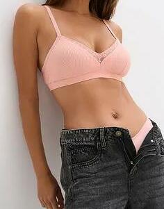 BIUSTONOSZ BRALETTE BEZ FISZBIN BAWEŁNY SZARY 1 SZT 