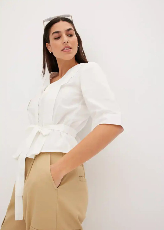 BIAŁA BLUZKA CASUAL