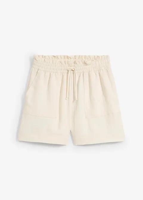 SPODENKI DAMSKIE PLUS SIZE BERMUDY LYOCELL DŁUGOŚĆ DO POŁOWY UDA
