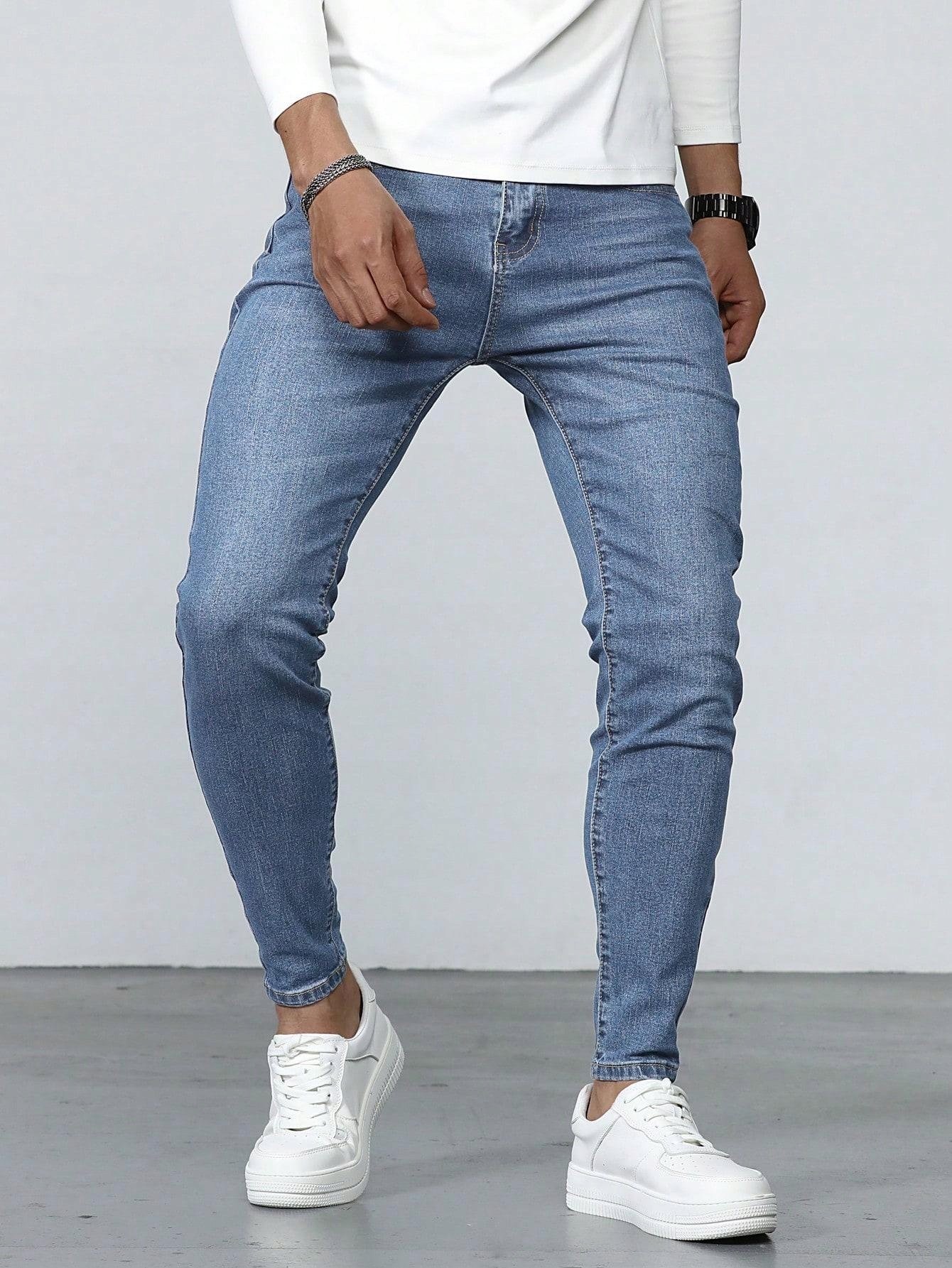 NIEBIESKIE SPODNIE JEANS