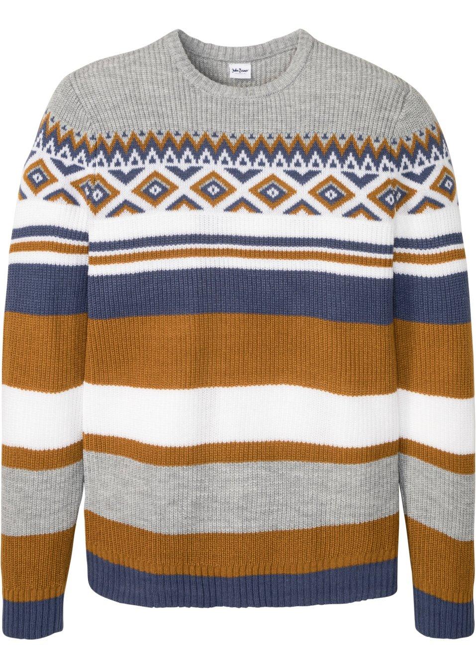 SWETER W NORWESKI PRINT 