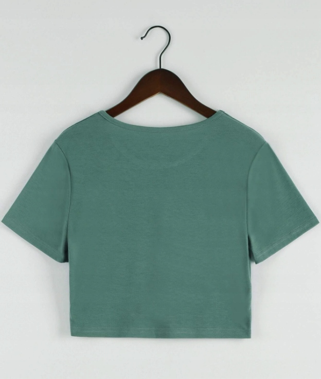 ZIELONY TOP PRINT