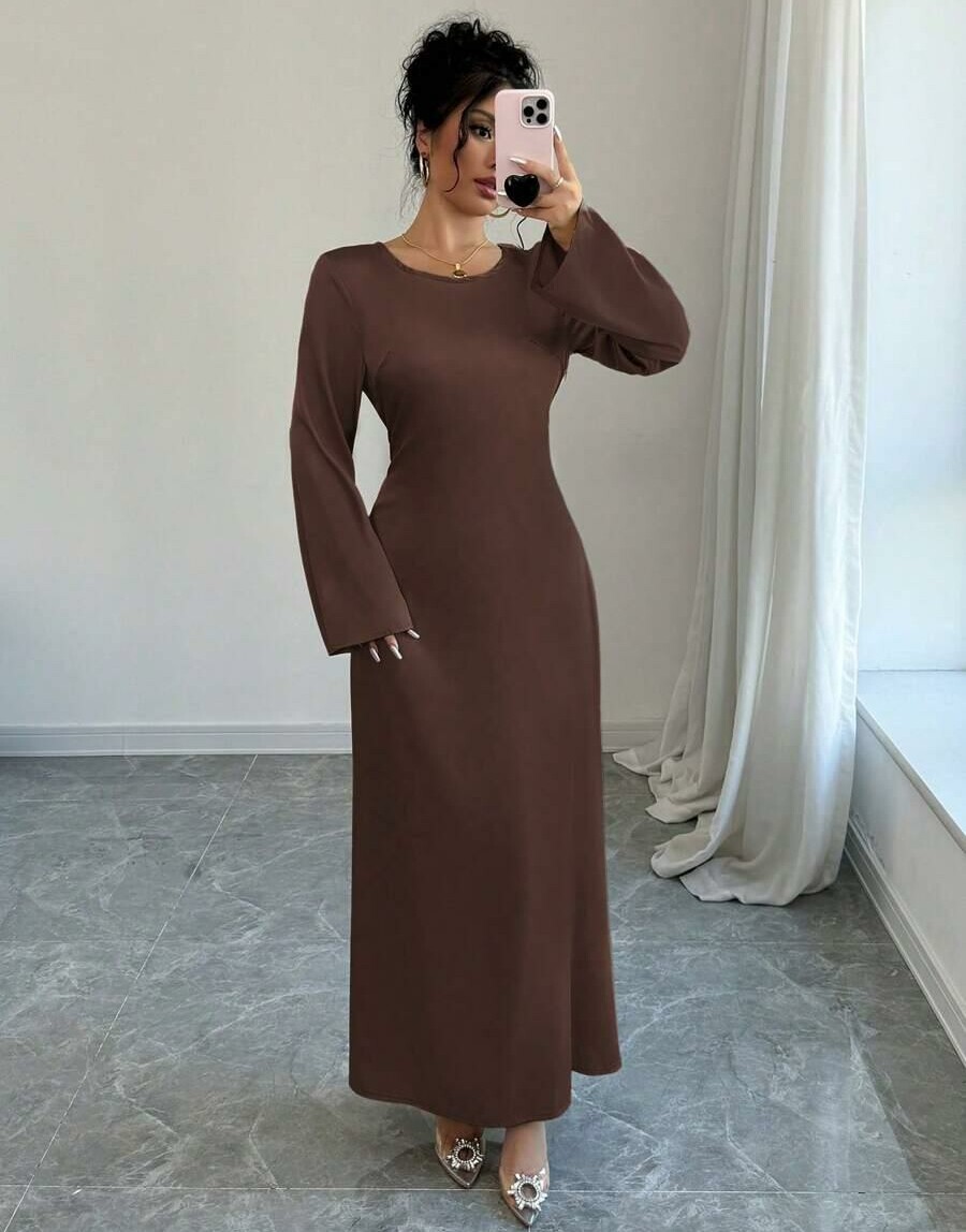 SATYNOWA MAXI SUKIENKA