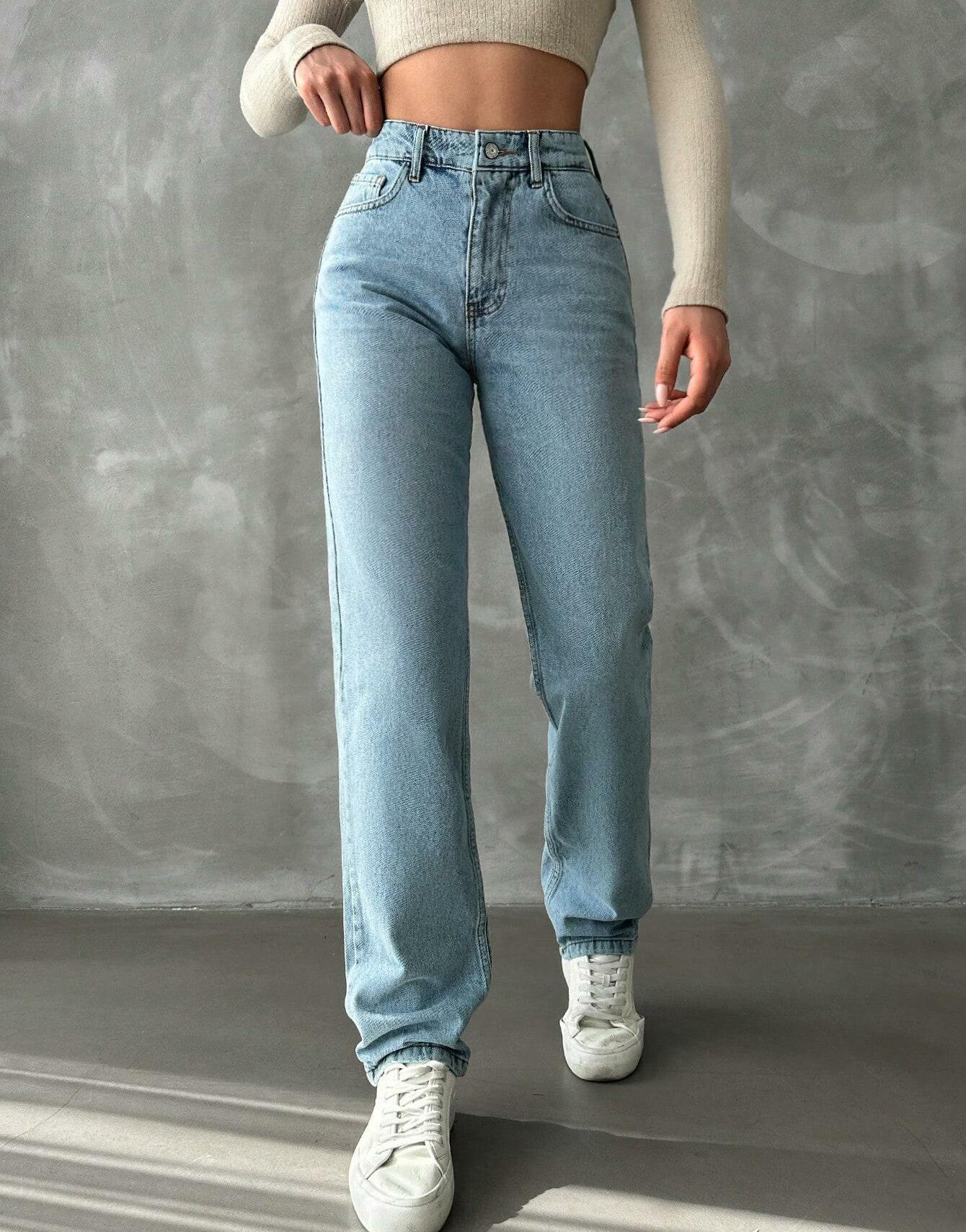 SPODNIE JEANS PROSTA NOGAWKA