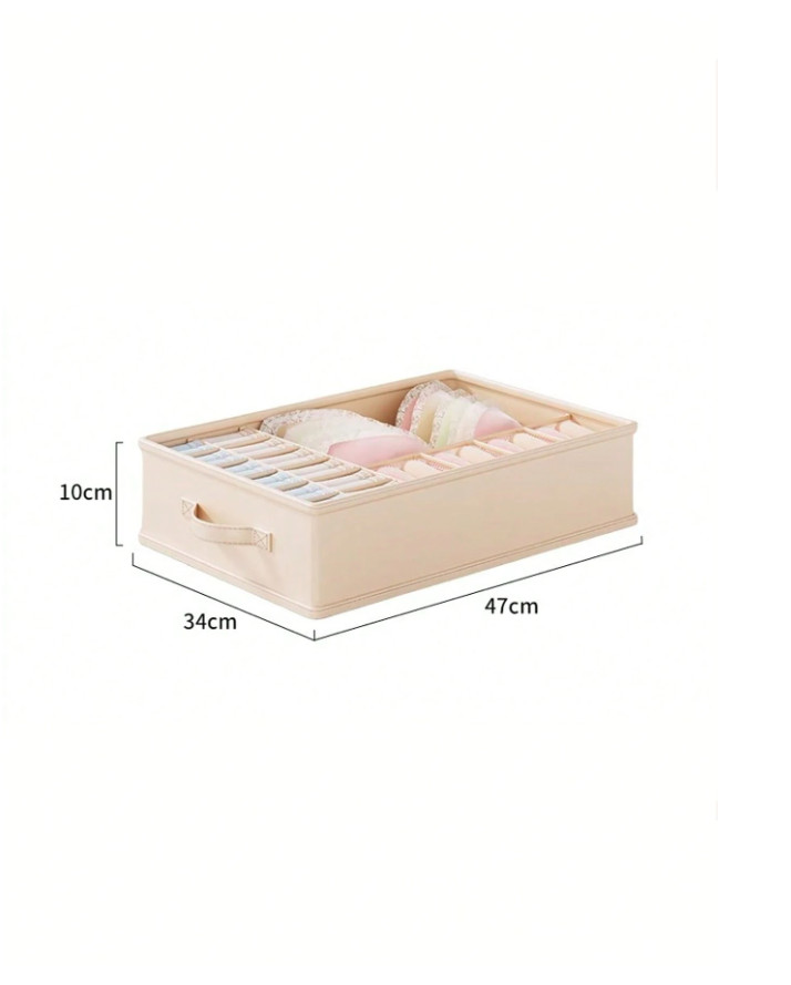 kremowy organizer 17-komorowy