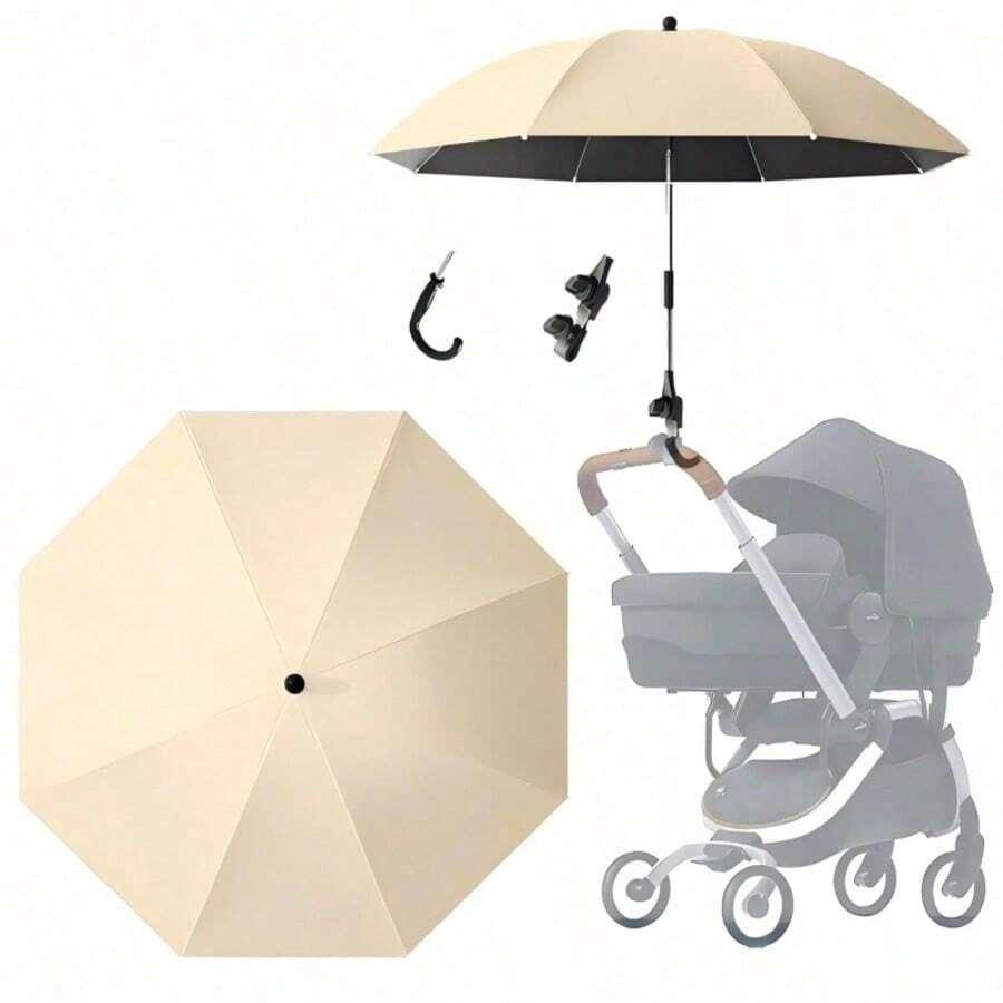 beżowy PARASOL PRZECIWSŁONECZNY do wózka