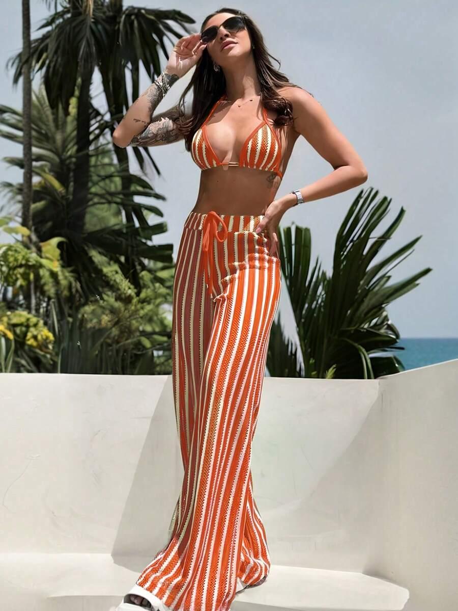 bikini spodnie komplet paski 