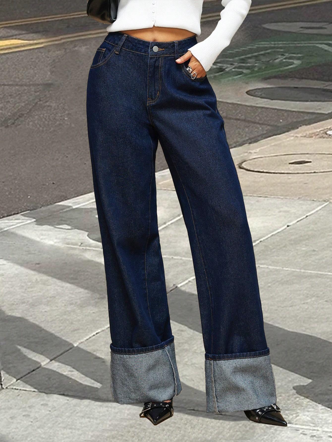 NIEBIESKIE SPODNIE JEANS