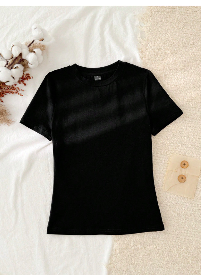 gładki t-shirt basic 2-pack
