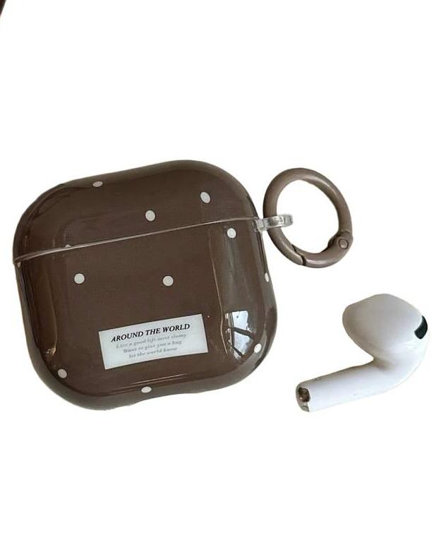 BRĄZOWE ETUI NA SŁUCHAWKI AIRPODS 1/2