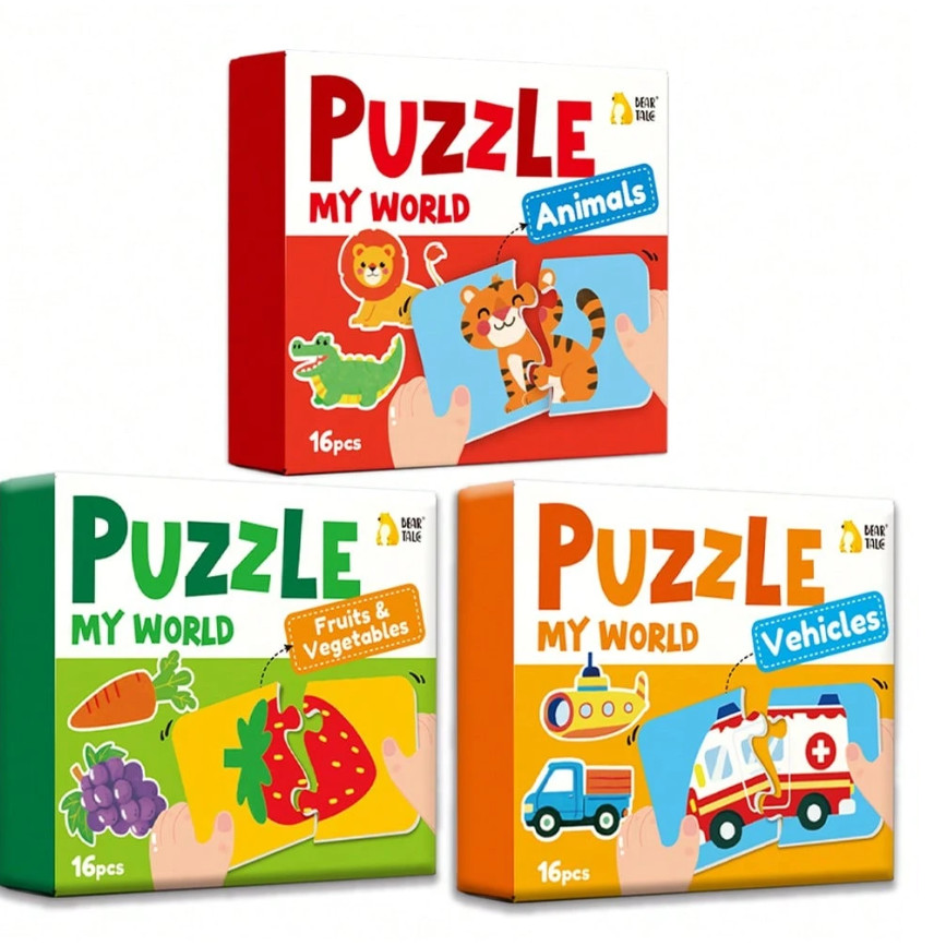 PUZZLE EDUKACYJNE 3-PACK