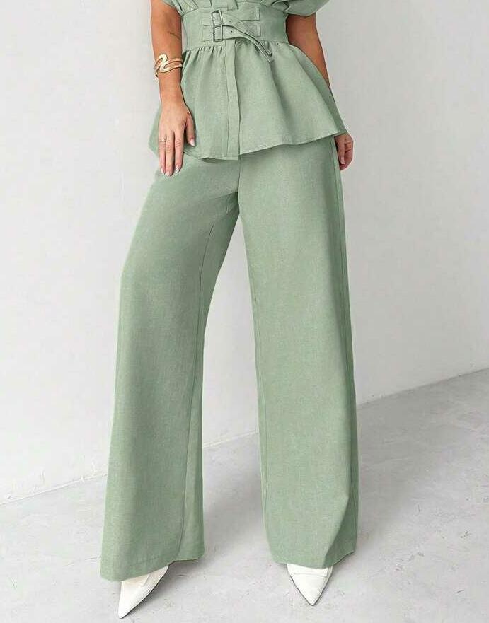 ZIELONE SPODNIE CASUAL