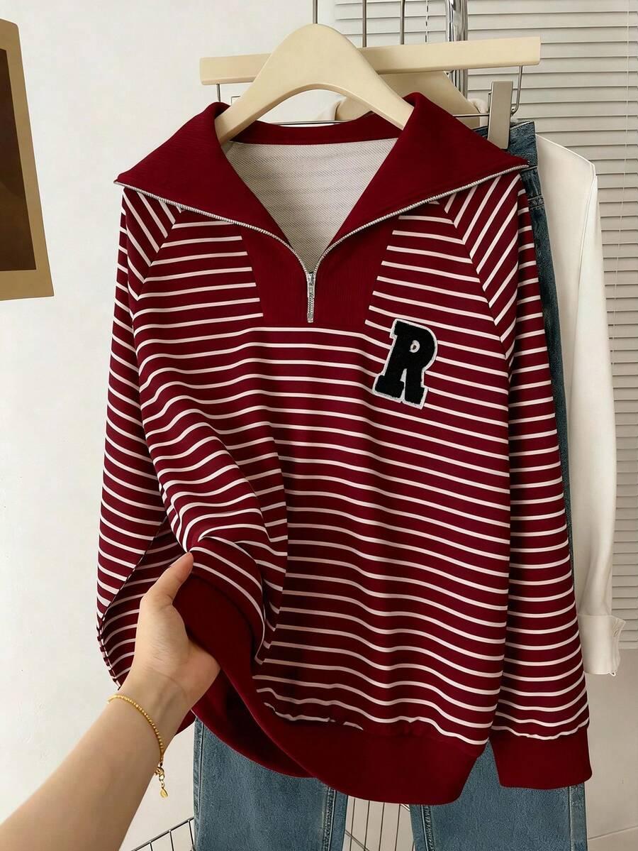 bluza zamek paski