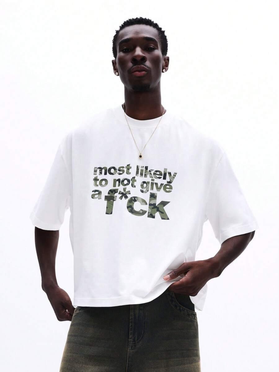 biały t-shirt nadruk