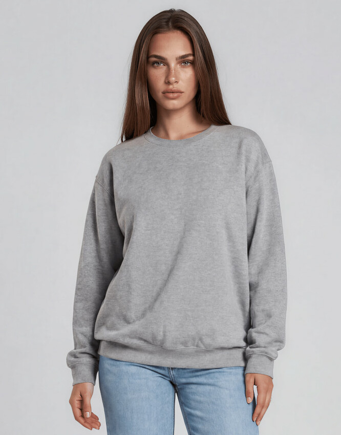szara bluza oversize