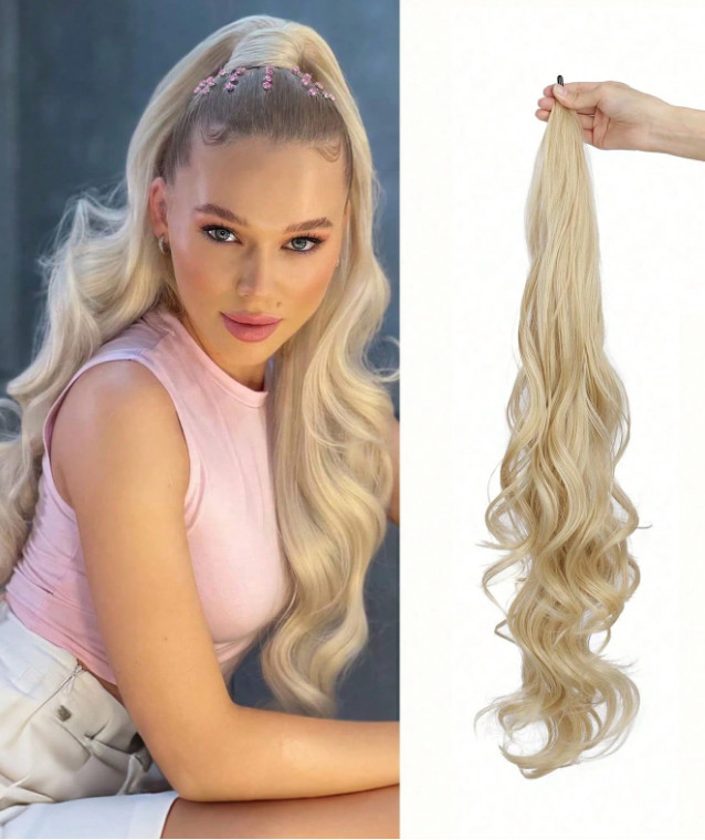 BLOND WŁOSY SYNTETYCZNE