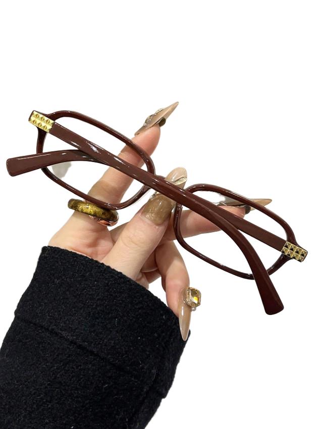 brązowe OKULARY ZERÓWKI